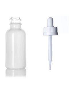 30ml glossy white dropper bottles 1oz