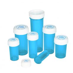 Blue Reversible Cap Vials