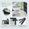 mylar hydroponic grow tent with observation window and floor tray for indoor plant growing 10