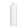 White Plastic Professional Cylinder Bottle with White Lotion Pump - 16 oz / 500 ml