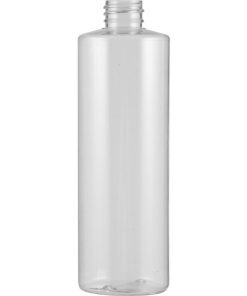 16 oz. Clear PVC Plastic Cylinder Bottle, 28mm 28-410