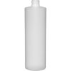 16 oz. Natural HDPE Plastic Cylinder Bottle, 24mm 24-410