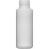 2 oz. Natural HDPE Plastic Cylinder Bottle, 24mm 24-410