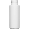 2 oz. White HDPE Plastic Cylinder Bottle, 24mm 24-410