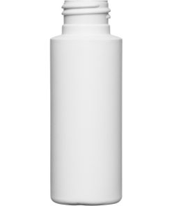 2 oz. Natural HDPE Plastic Cylinder Bottle, 20mm 20-410