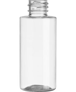 50 ml (1.6 oz.) Clear PET Plastic Cylinder Bottle, 20mm 20-410