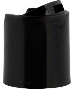 20mm 20-410 Black Smooth Disc Top Cap, Unlined