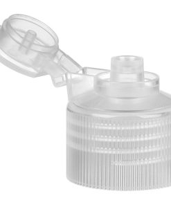 28mm 28-410 Natural Ribbed Snap Top Cap, Unlined, .118″ Orifice