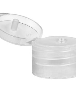 28mm 28-410 Natural Smooth Snap Top Cap, Unlined, .118″ Orifice