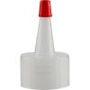 28mm 28-410 Natural Spout Cap with Red Sealer Tip