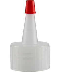 28mm 28-410 Natural Spout Cap with Red Sealer Tip
