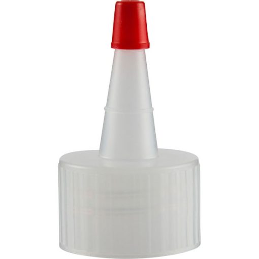 28mm 28-410 Natural Spout Cap with Red Sealer Tip