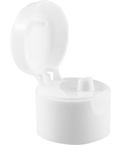 28mm 28-410 White Snap Top Cap, Unlined