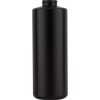 32 oz. Black HDPE Plastic Cylinder Bottle, 38mm 38-400