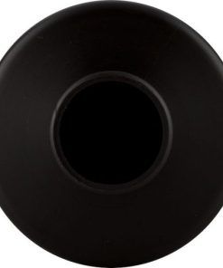 32 oz. Black HDPE Plastic Cylinder Bottle, 38mm 38-400