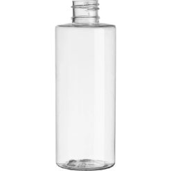 4 oz. Clear PET Plastic Cylinder Bottle, 20mm 20-410