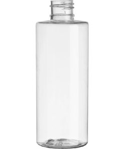 4 oz. Clear PET Plastic Cylinder Bottle, 20mm 20-410