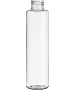 4 oz. Clear PET Plastic Cylinder Bottle, 24mm 24-410