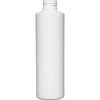 6 oz. White HDPE Plastic Cylinder Bottle, 24mm 24-410