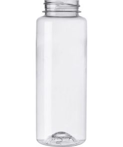 8 oz. Clear PET Plastic Freeport Cylinder Bottle, 38mm 38-400