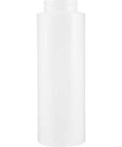 8 oz. Natural LDPE Plastic Cylinder Bottle, 38mm 38-405