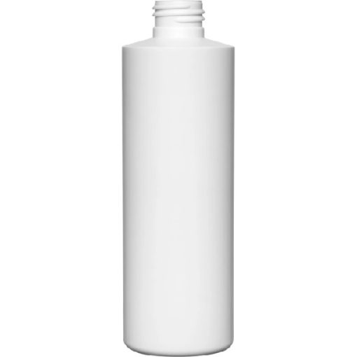 6 oz. Natural HDPE Plastic Cylinder Bottle, 24mm 24-410