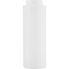 8 oz. Natural HDPE Plastic Cylinder Bottle, 38mm 38-400