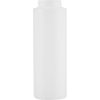 8 oz. Natural HDPE Plastic Cylinder Bottle, 38mm 38-400