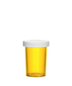 Amber Push & Turn Child Resistant Vials 20 Dram