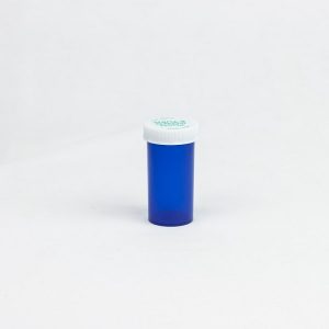 Blue Push & Turn Child Resistant Vials 13 dram