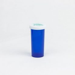 Blue Push & Turn Child Resistant Vials 30 dram