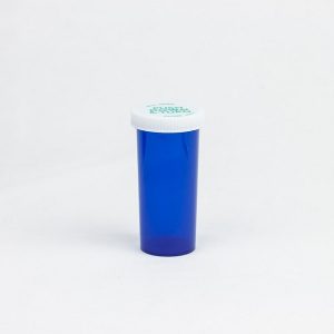 Blue Push & Turn Child Resistant Vials 30 dram