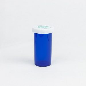 Blue Push & Turn Vials 40 dram - 180 Vials/Case 8 Blue Push & Turn Child Resistant Vials 40 dram