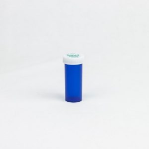 Blue Push & Turn Child Resistant Vials 8 dram