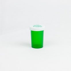 Green Push & Turn Child Resistant Vials 20 dram