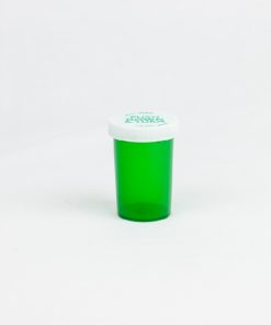 Green Push & Turn Child Resistant Vials 20 dram
