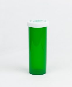 Green Push & Turn Child Resistant Vials 60 dram