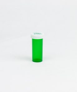 Green Push & Turn Child Resistant Vials 8 dram