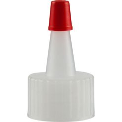 20mm 20-410 Natural Spout Cap with Red Sealer Tip, Unlined