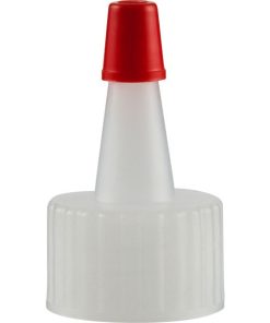 20mm 20-410 Natural Spout Cap with Red Sealer Tip, Unlined