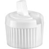 20mm 20-410 White Spouted Turret Cap, Unlined