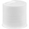 24mm 24-410 White Ribbed Disc Top Cap, Unlined, .312"x.110" Orifice, Plug Seal