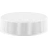 38mm 38-400 White Ribbed Snap Top Cap w/Foil Pressure Sensitive Liner, .300″ Orifice