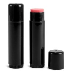 50 oz Black Polypropylene Lip Balm Tubes