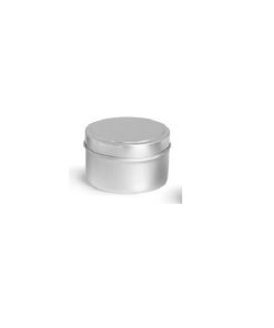 6 oz Metal Containers, Deep Metal Tins w/ Rolled Edge Covers
