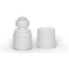 1 oz White Roll-On Deodorant Bottle with Round Edge Cap - 1500 Caps / Case 3 1 oz White Roll-On Deodorant Bottle with Round Edge Cap