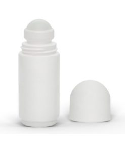 2 oz White Roll-On Deodorant Bottle with Classic Round Cap