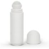 3 oz White Roll-On Deodorant Bottle with Classic Round Cap