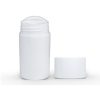 50g White Twist Up Deodorant Tube with White Screw Cap and Disc