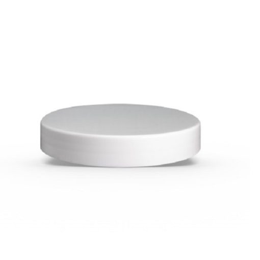 89-400 White Smooth Skirt Lid with (PS) Pressure Sensitive Liner